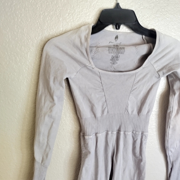 Free People Movement Good Karma Long Sleeve Athletic Onesie Jumpsuit Sz Xs/S - Picture 3 of 10